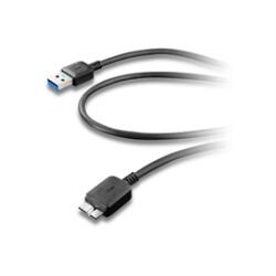 Cellularline USB 3.0 adatkábel - fekete (USBDATACMICROUSB30) (USB DATA CABLE 3,0 FAST M)
