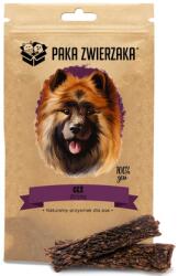 Paka Zwierzaka Strips of Goose 100% 80 g természetes kutyakaját tartalmaz