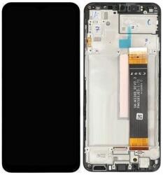 Samsung Galaxy M23 5G M236B - LCD Kijelző + Érintőüveg + Keret (Black) - GH82-28487A, GH82-28488A, GH82-28492A Genuine Service Pack, Black