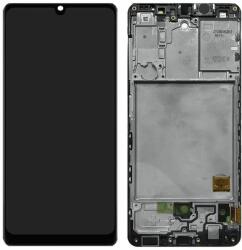 Samsung Galaxy A41 A415F - LCD Kijelző + Érintőüveg + Keret (Prism Crush Black) TFT, Prism Crush Black
