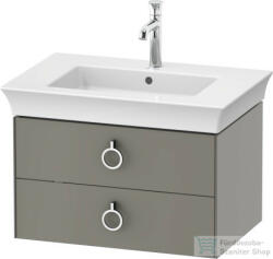 Duravit WHITE TULIP mosdó alá építhető függesztett 2 fiókos alsószekrény, 684 x 458 mm, Stone Grey Satin Matt Lacquer WT435109292 (WT435109292)