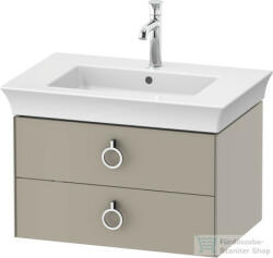Duravit WHITE TULIP mosdó alá építhető függesztett 2 fiókos alsószekrény, 684 x 458 mm, Taupe Satin Matt Lacquer WT435106060 (WT435106060)