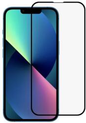 Temp-glass631274215 Apple iPhone 14 Max teljes lefedettséget biztosító karcálló, ütésálló kijelzővédő üvegfólia kék kerettel, tempered glass, törlőkendővel (Temp-glass631274215)