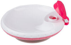  BabyOno tányér, melegentartó - Rózsaszín