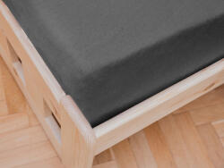  Cearsaf Jersey cu elastic 180 x 200 cm gri inchis