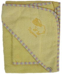 Stella fürdőlepedő hímzett 110×110 - sárga bari