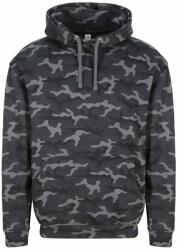 Just Hoods Terepmintás pulóver kapucnival - Terepszínű fekete | XS (JH014-1000289739)