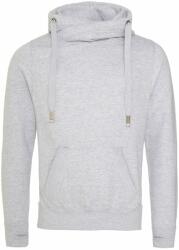 Just Hoods Pulóver keresztezett gallérral - Szürke melírozott | S (JH021-1000080681)