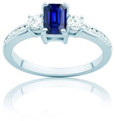 SAVICKI Heart of The Ocean Collection | Пръстен с три камъка: бяло злато. син сапфир - savicki - 3 643,71 лв