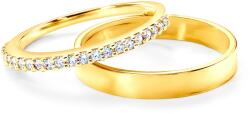 SAVICKI Сватбени халки Share Your Love: злато, диамант, плоски. 1.5 mm и 3 mm