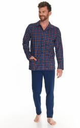 Taro Richard gombos férfi pizsama, kék, kockás - alotex - 16 140 Ft