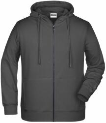 Daiber Hanorac pentru bărbați cu fermoar din bumbac bio 8026 - Grafit | L (8026-1780920)