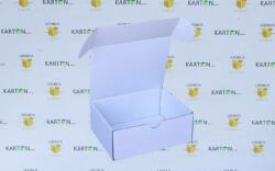 Szidibox Karton Csomagoló doboz, önzáró, postai kartondoboz 150x120x60mm fehér (SZID-00710)