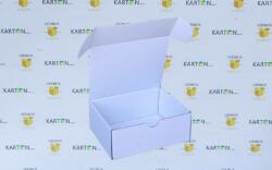 Szidibox Karton Csomagoló doboz, önzáró, postai kartondoboz 150x120x60mm fehér x (SZID-00710)