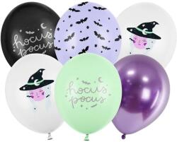 PartyDeco Set baloane latex - Halloween Witch mix 6 buc