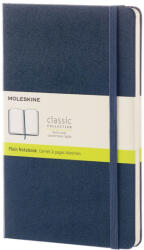 Moleskine QP062B20 Kemény fedeles zafírkék sima notesz L méret (7490136004)