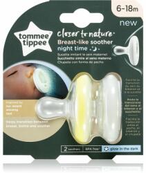 Tommee Tippee Closer To Nature Breast-like Night 6-18m cumi Natural 2 db