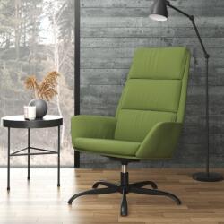 vidaXL Scaun de relaxare, verde deschis, catifea (341410)