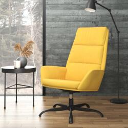 vidaXL Scaun de relaxare, galben muștar, catifea (341414)