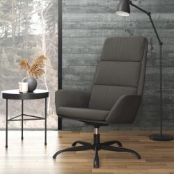 vidaXL Scaun de relaxare, gri închis, catifea (341408)