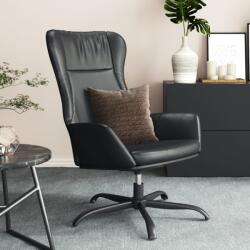 vidaXL Scaun de relaxare, negru, piele ecologică (341405)