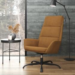vidaXL Scaun de relaxare, maro, catifea (341415)