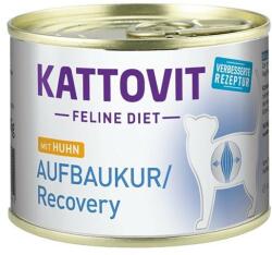 KATTOVIT Feline Diet Recovery Chicken hrana umeda dietetica pentru pisici in convalescenta, cu pui 12 x 185 g