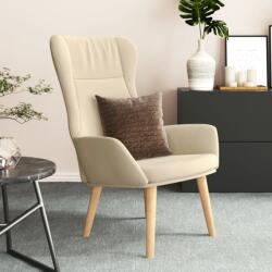 vidaXL Scaun de relaxare, crem, material textil (341396)