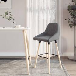 vidaXL Scaun de bar, gri închis, material textil (338741)