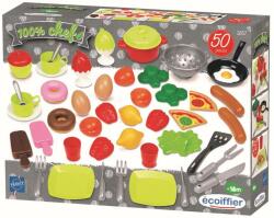 Ecoiffier Set de joacă Ecoiffier Chef - Accesorii de gatit, 50 piese (7600002657)