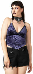 KILLSTAR дамски потник (топ) KILLSTAR - Alley Cat Halter - Plum - KSRA006412