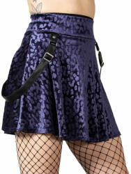 KILLSTAR дамска пола KILLSTAR - Kitty Pride Skater - Plum - KSRA006414