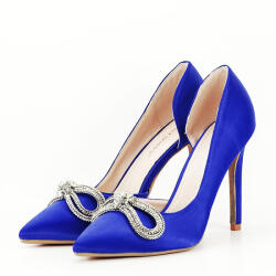 SOFILINE Pantofi albastri cu brosa 6841 04 (6841ROYALBLUE-38)