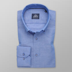 Willsoor Férfi slim fit kék ing, lenvászonnal 14389