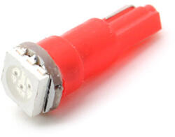  T5 led izzó 1 smd piros DC12V (AL000002P)