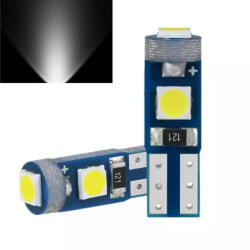 T5 led izzó 3 smd CANBUS fehér DC12V (AL000003F)