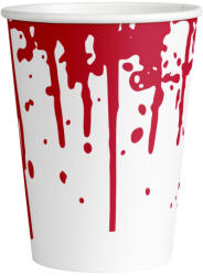 Amscan Pahare sângeroase din hârtie - Halloween 250 ml 8 buc