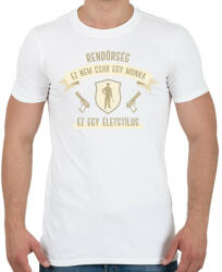 printfashion Ez nem csak egy munka - Férfi póló - Fehér (7694958)