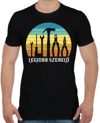 printfashion Legjobb szerelő - Férfi póló - Fekete (7644424)
