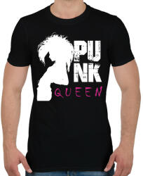 printfashion Punk queen - Férfi póló - Fekete (7668498)