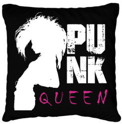 printfashion Punk queen - Párnahuzat, Díszpárnahuzat - Fekete (7669743)