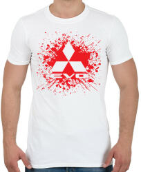 printfashion Mitsubishi Lancer Evo - Férfi póló - Fehér (2245496)
