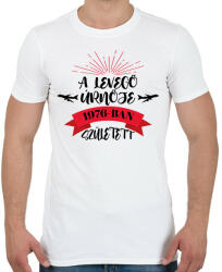 printfashion A levegő úrnője - Évszámmal - Férfi póló - Fehér (7687898)