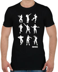printfashion Fortnite Dance - Férfi póló - Fekete (1222281)