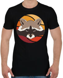 printfashion Mosómedve - Férfi póló - Fekete (7647103)