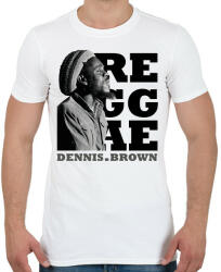 printfashion Dennis Brown - Férfi póló - Fehér (7660548)