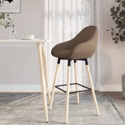 vidaXL Scaun de bar, maro, material textil (338707)