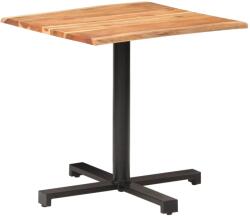 vidaXL Masă de bistro, muchii naturale, 80x80x75 cm, lemn masiv acacia (320301)