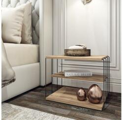 Asir LIFON dohányzóasztal 40x50 cm barna/fekete 854KLN2813 (AS0632)