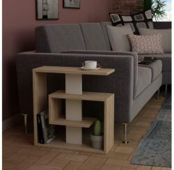 Asir Kisasztal SALY 57x55 cm bézs/barna 776HMS2806 (AS0796)